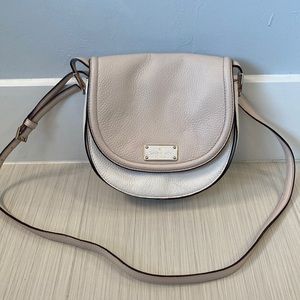 Small Kate spade crossbody purse white and blush